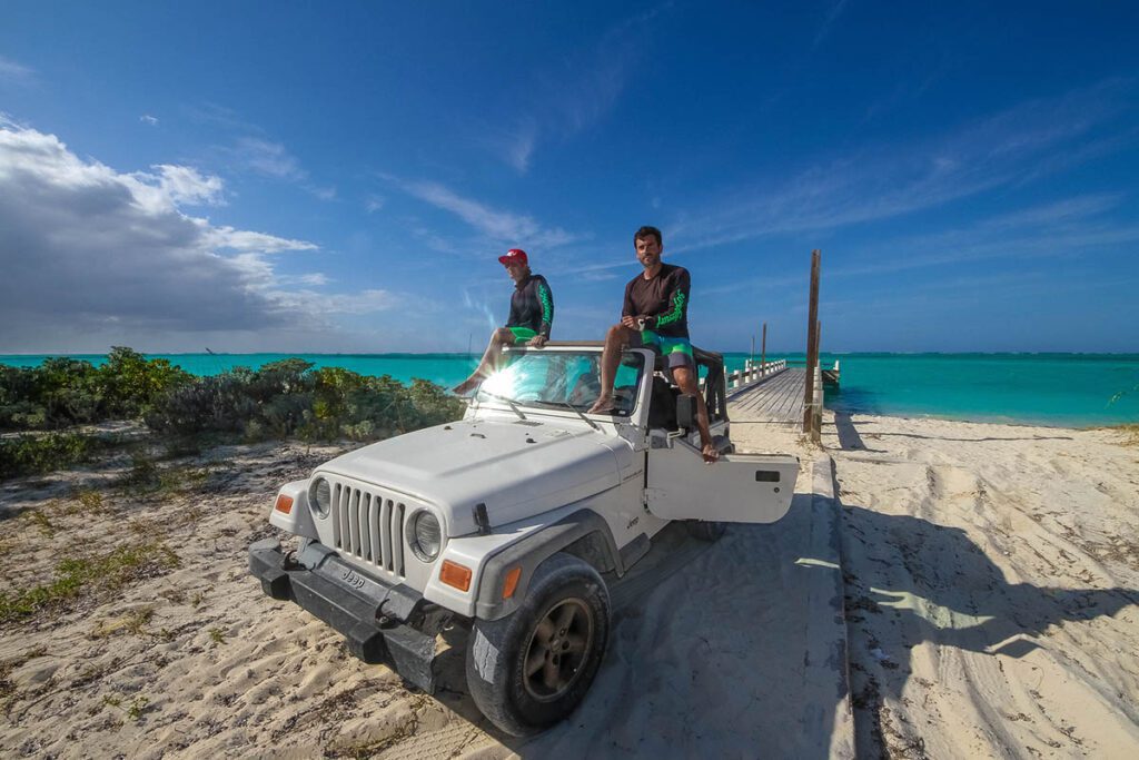 Kitesurfing at Long Bay Providenciales